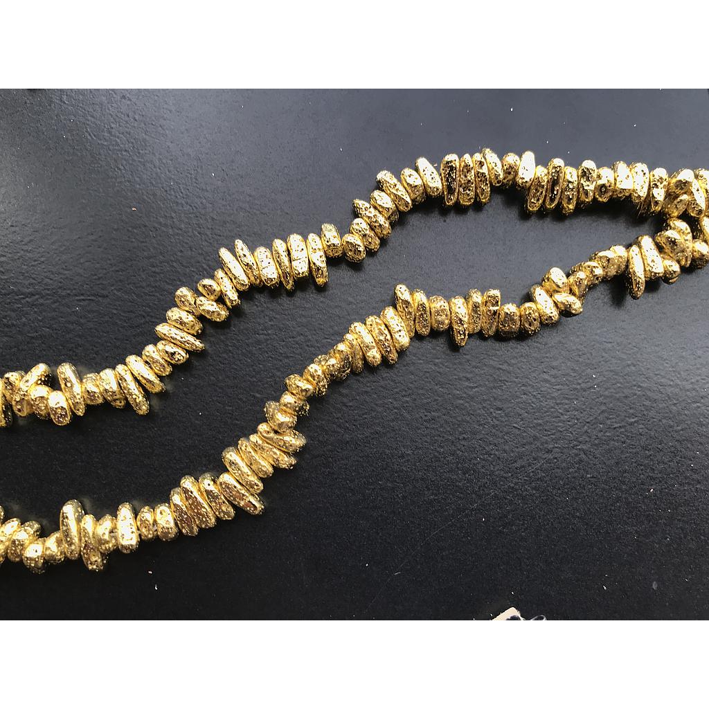 HEMATITA CHIP DORADA