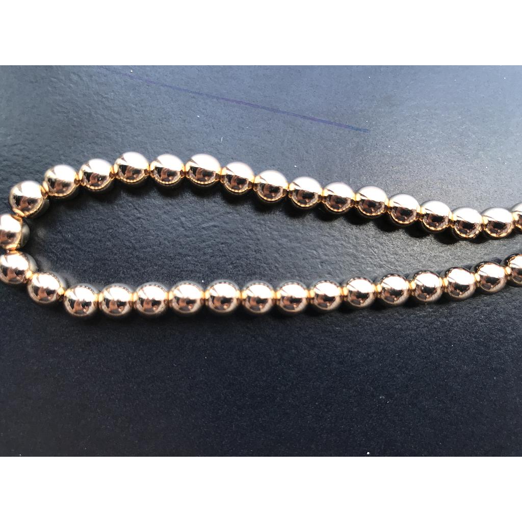 HEMATITA DORADA OSCURO 6MM