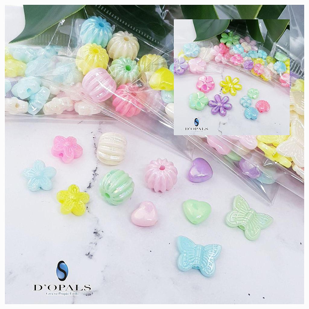 PAQUETE SEPARADORES ACRILICOS DE FIGURAS 500GRS