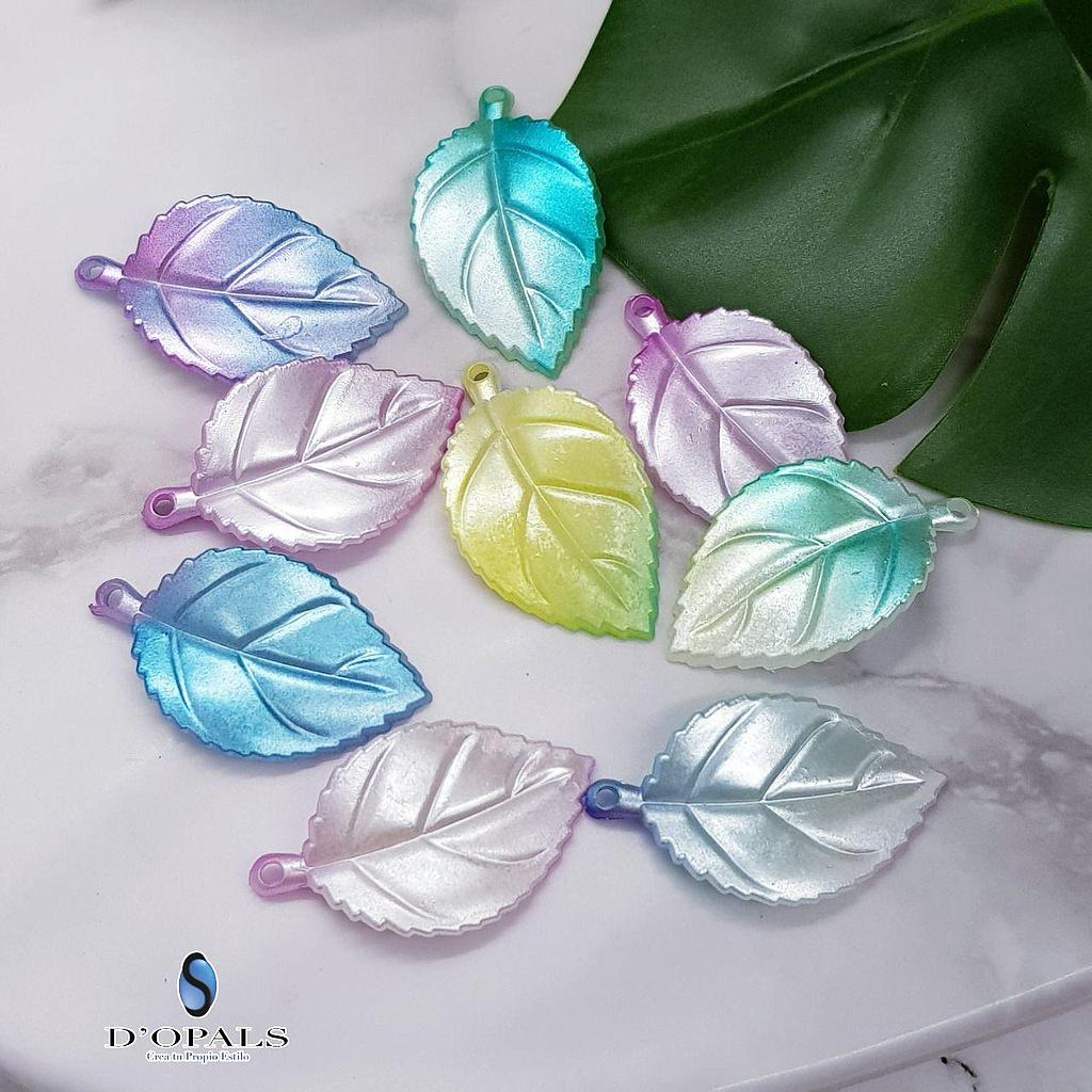 PAQUETE HOJA ACRILICA DE COLORES 32x14MM