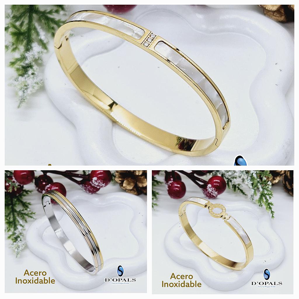 BRAZALETES DE ACERO INOXIDABLE