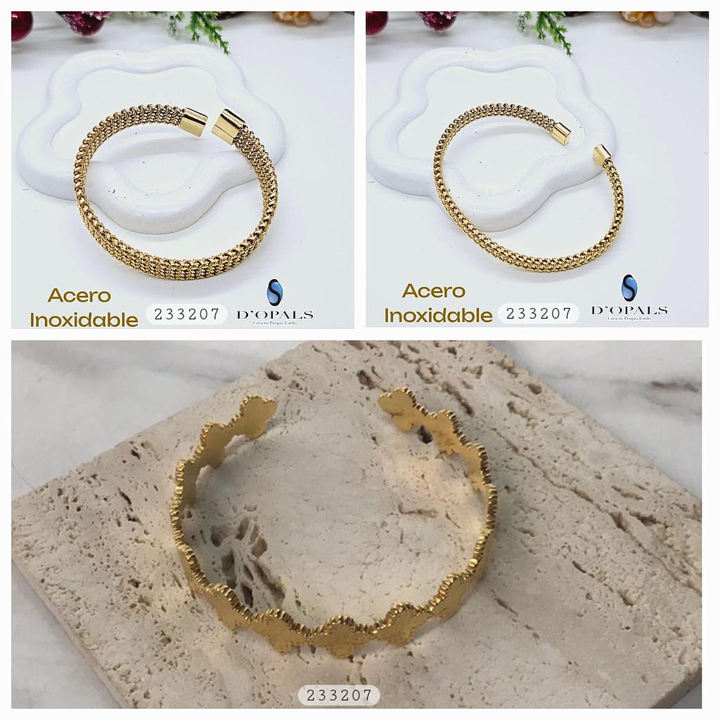 BRAZALETES DE ACERO INOXIDABLE