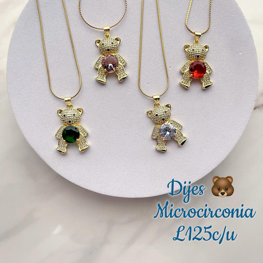 DIJE DE OSO MICROCIRCONIA