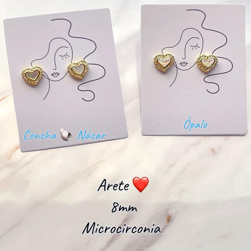 ARETES DE CORAZON MICROCIRCONIA