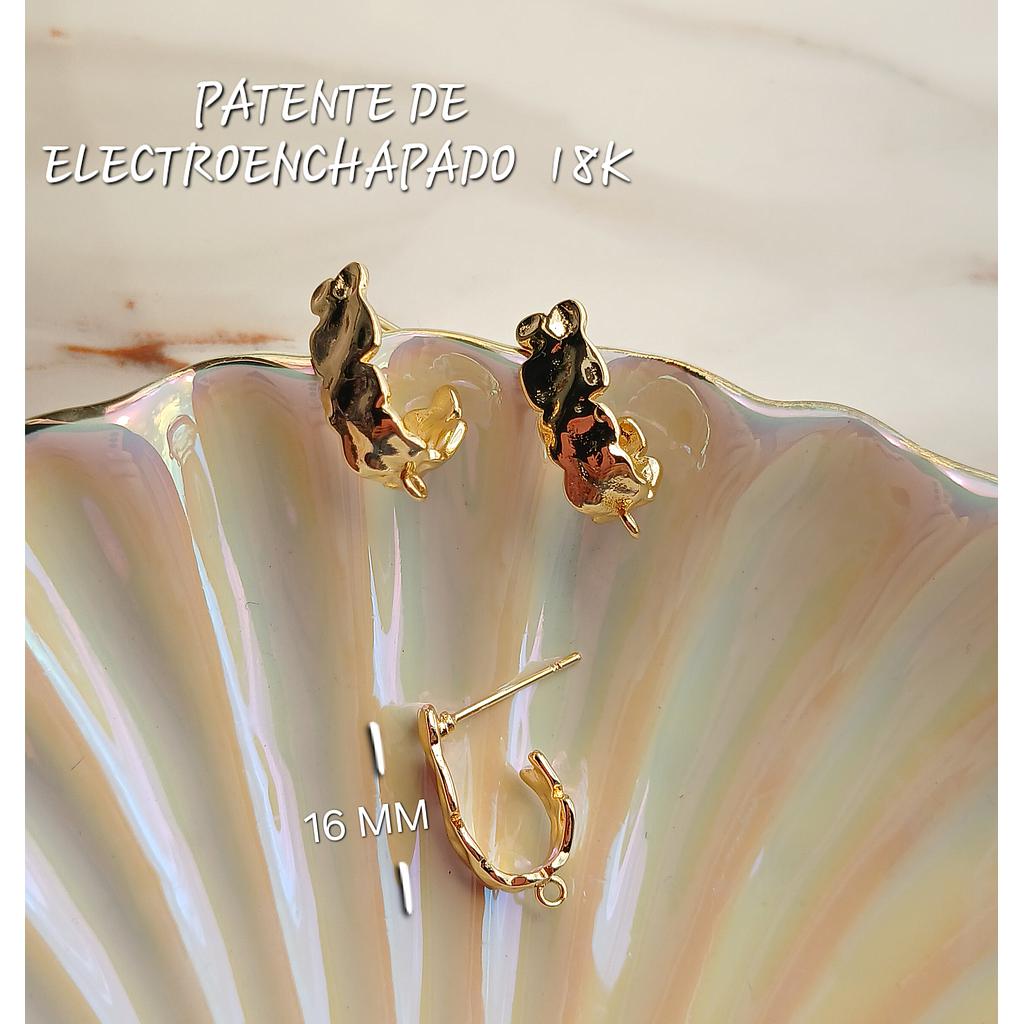 PATENTE DE ELECTROENCHAPADO 18K 16MM