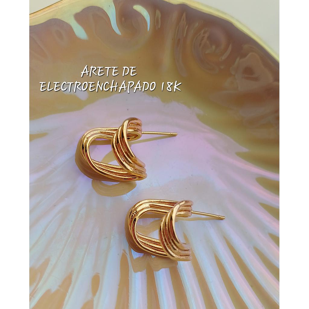 ARETE DE ELECTROENCHAPADO 18K