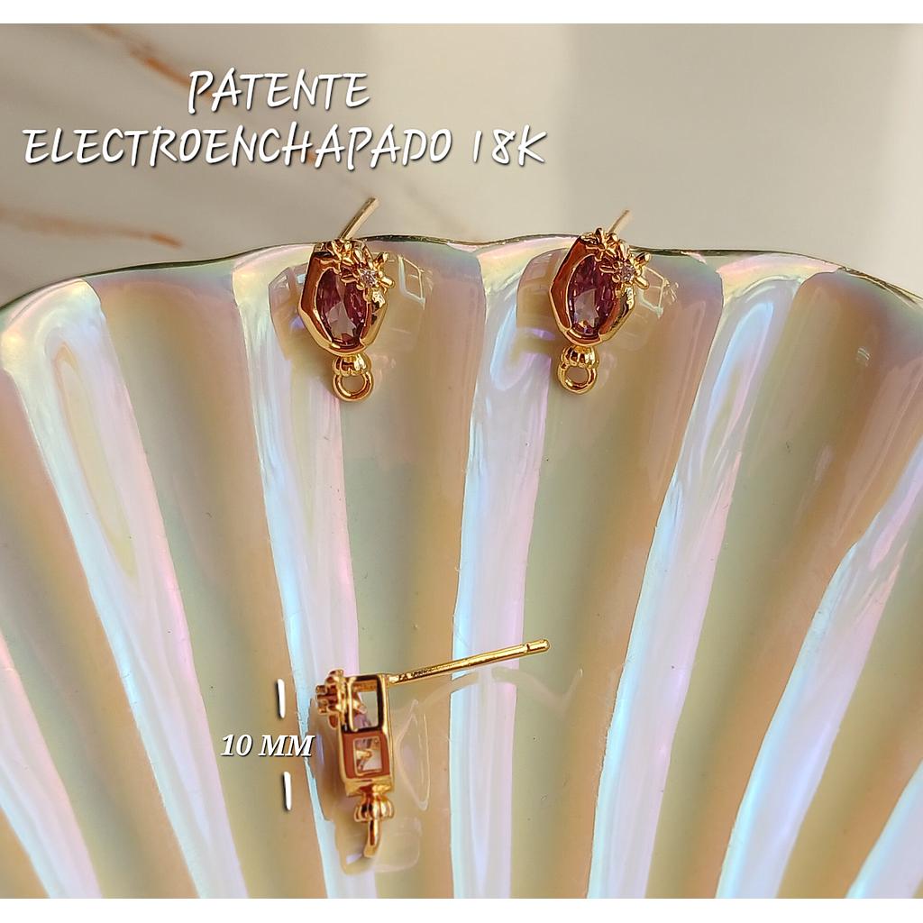 PATENTE ELECTROENCHAPADO 18K 10MM