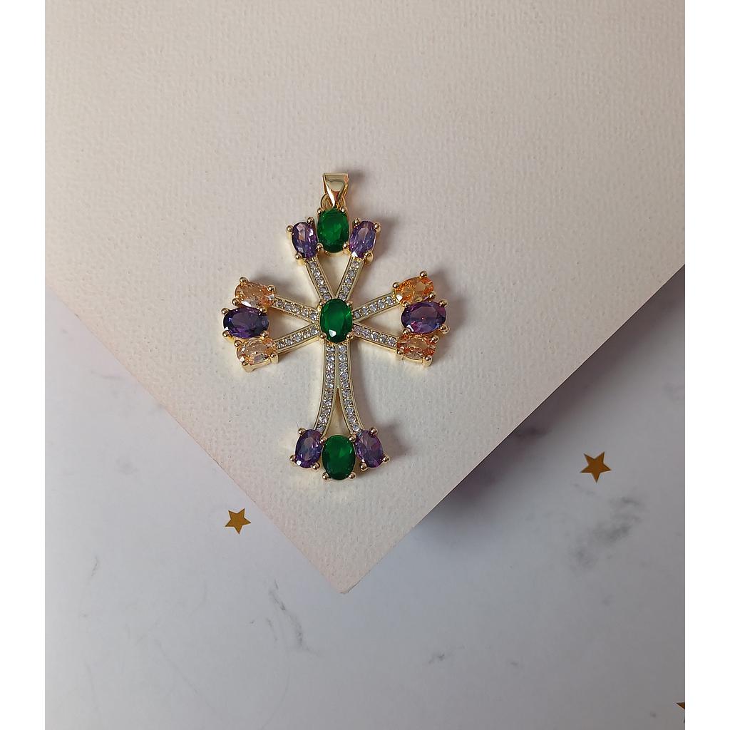 DIJE DE CRUZ MICROCIRCONIA 47MM