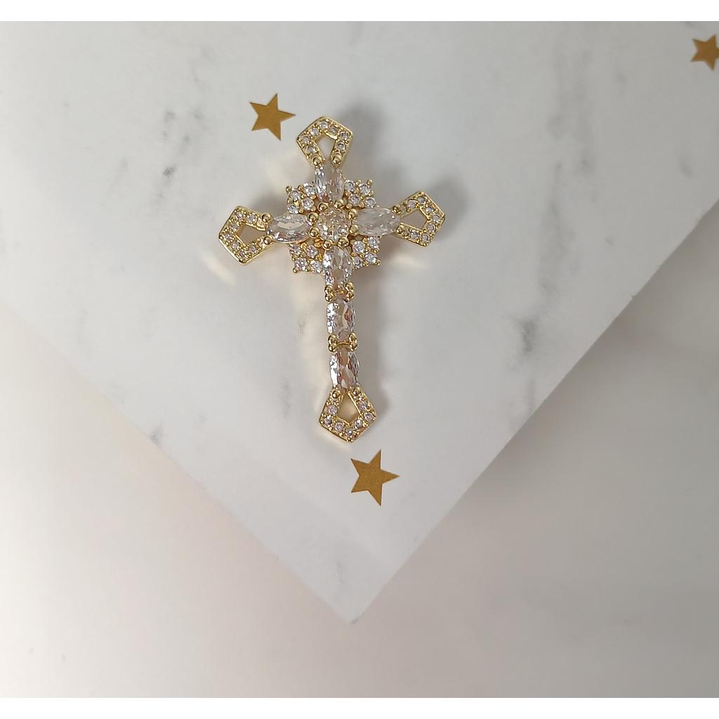 DIJE DE CRUZ MICROCIRCONIA 36MM