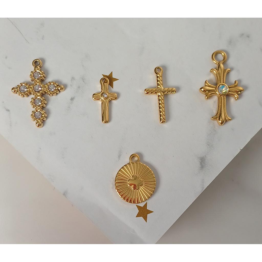 DIJES DE CRUZ ACERO INOXIDABLE