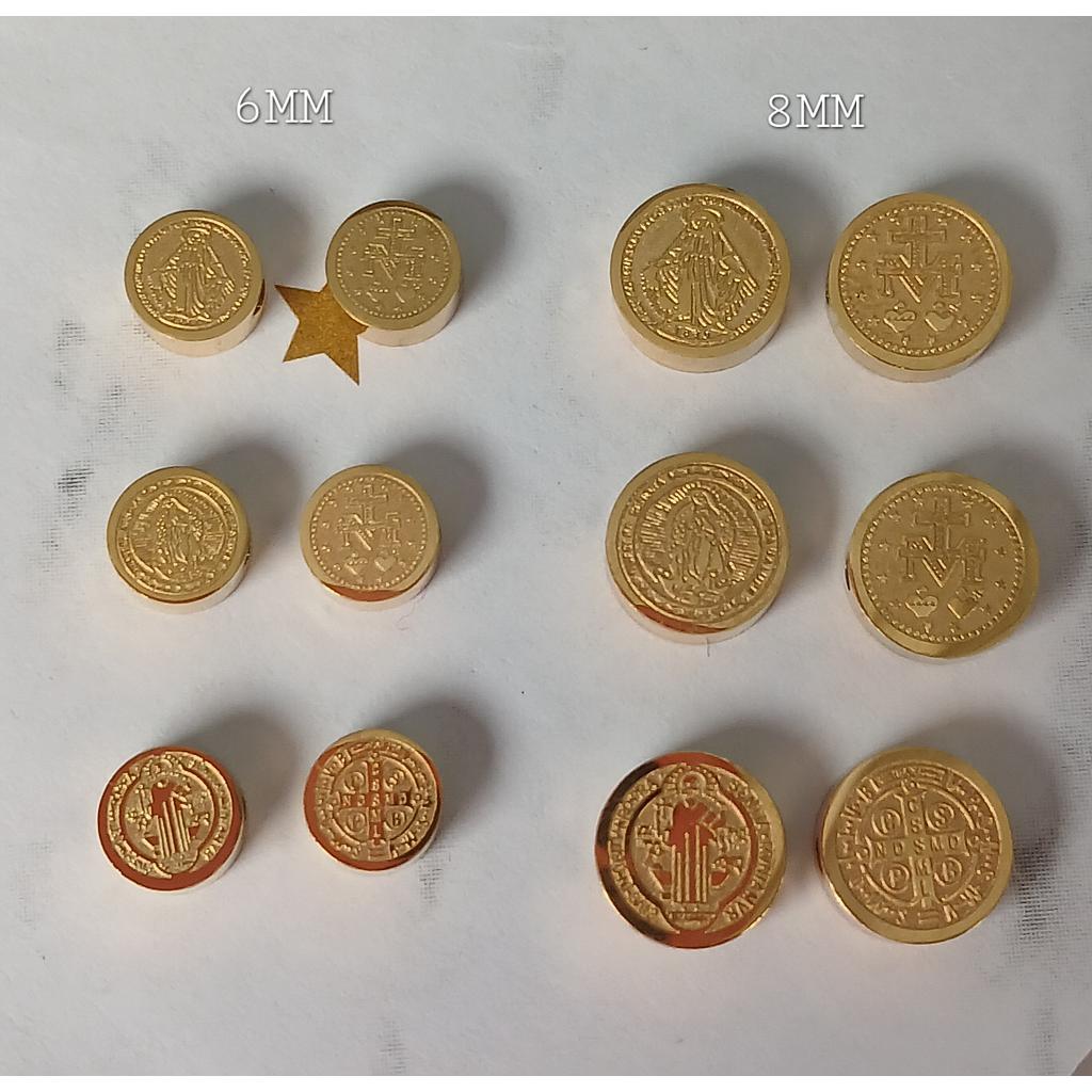 DIJES RELIGIOSOS EN SEPARADOR DE ACERO 8MM