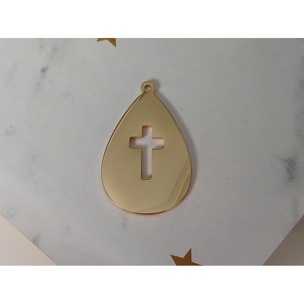 DIJE DE CRUZ ACERO INOXIDABLE