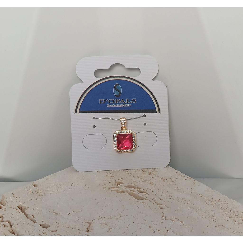 DIJE CUADRADO DE ELECTROENCHAPADO