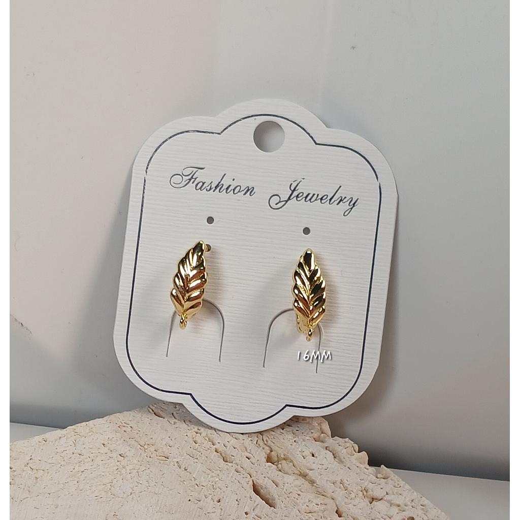 PATENTE HUGGIE DE HOJA  MICROCIRCONIA 16MM