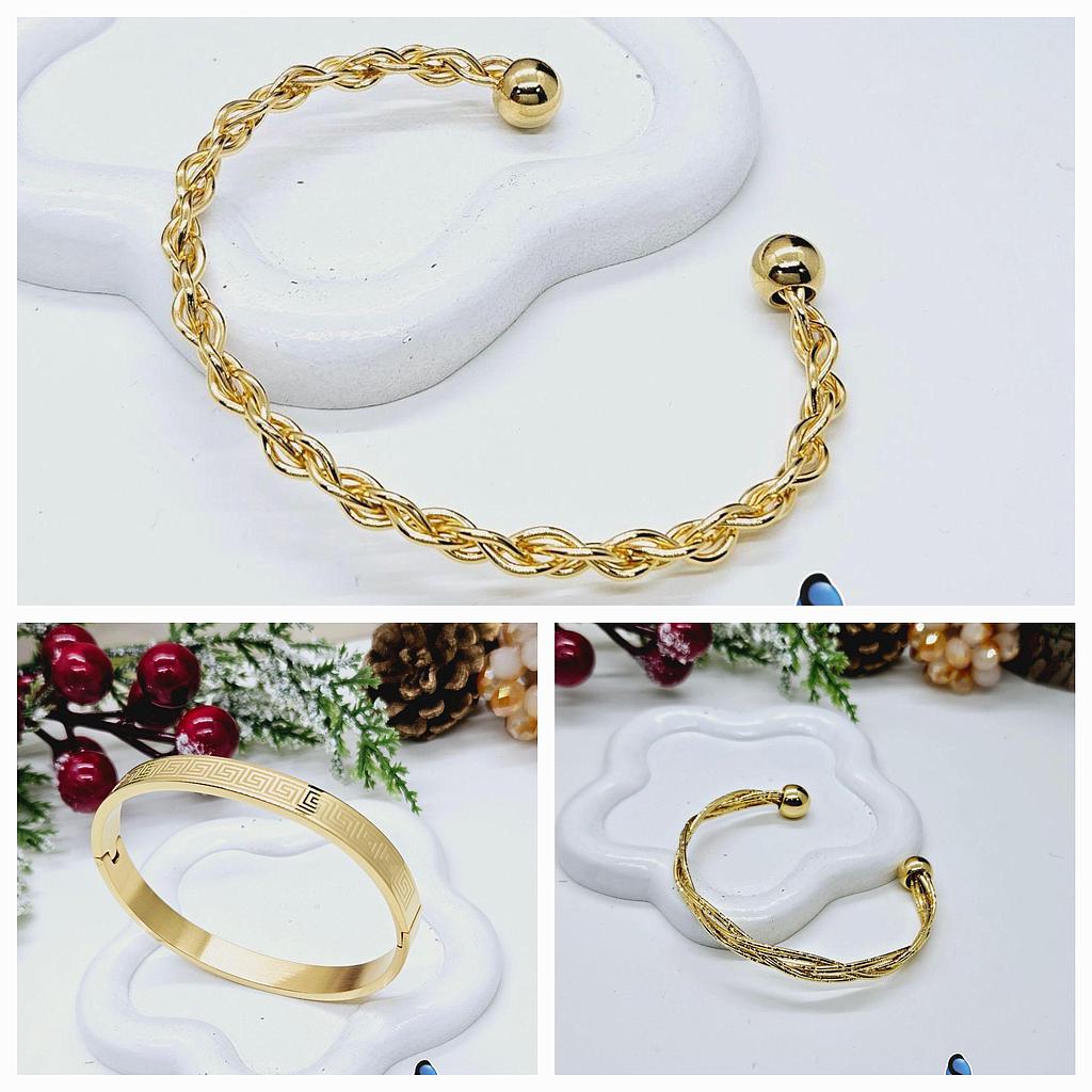 BRAZALETES DE ACERO INOXIDABLE