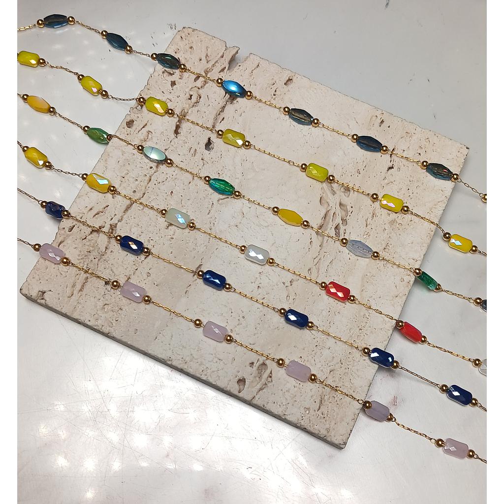 CADENAS CON CRISTALES DE ACERO INOXIDABLE YARDA