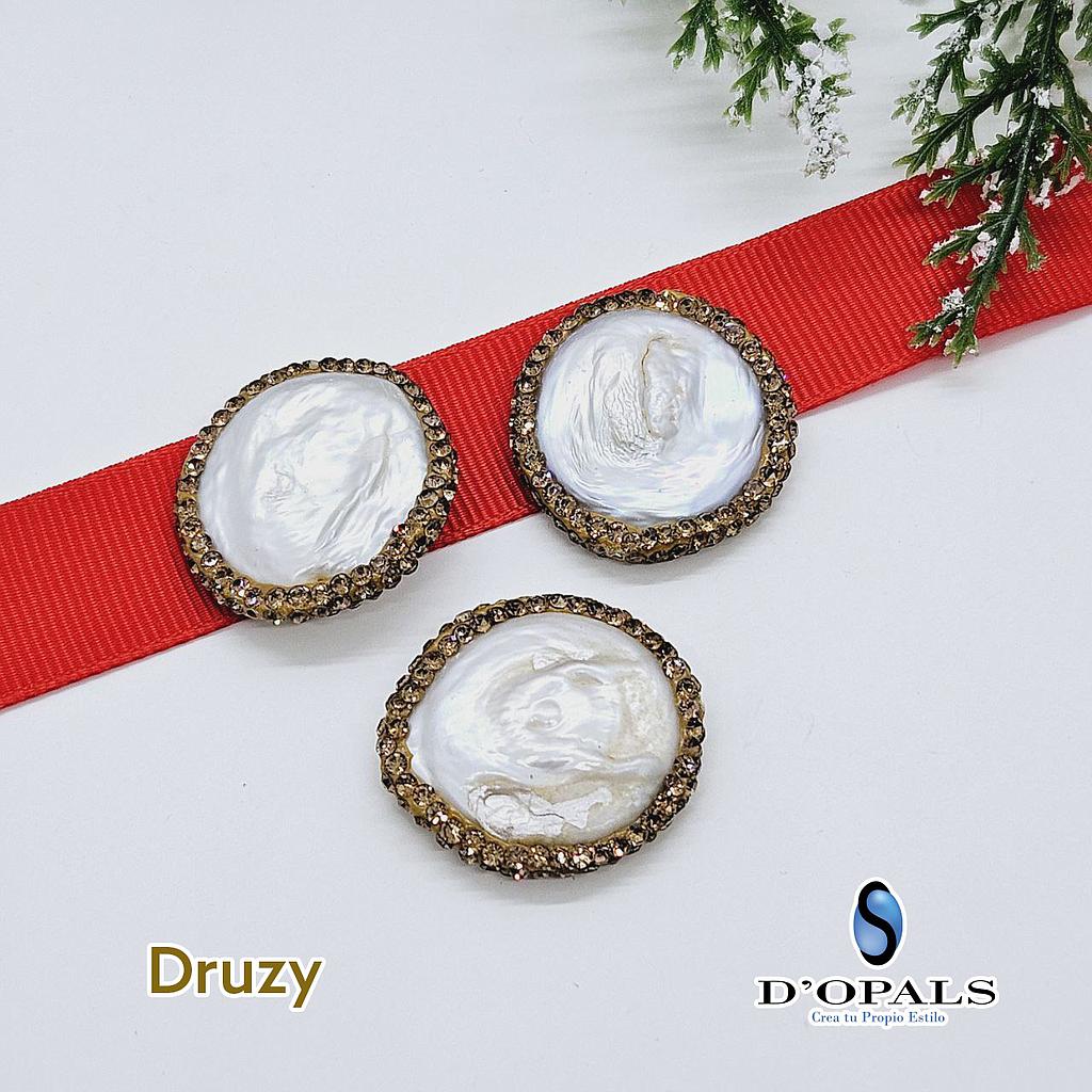 PERLA BARROCA CON DRUZY 20MM