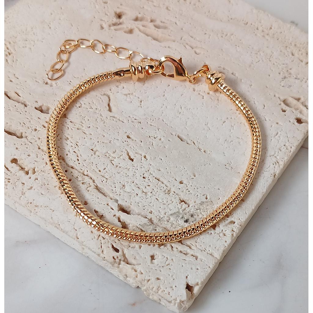 BRAZALETES ESTILO PANDORA ELECTROENCHAPADO