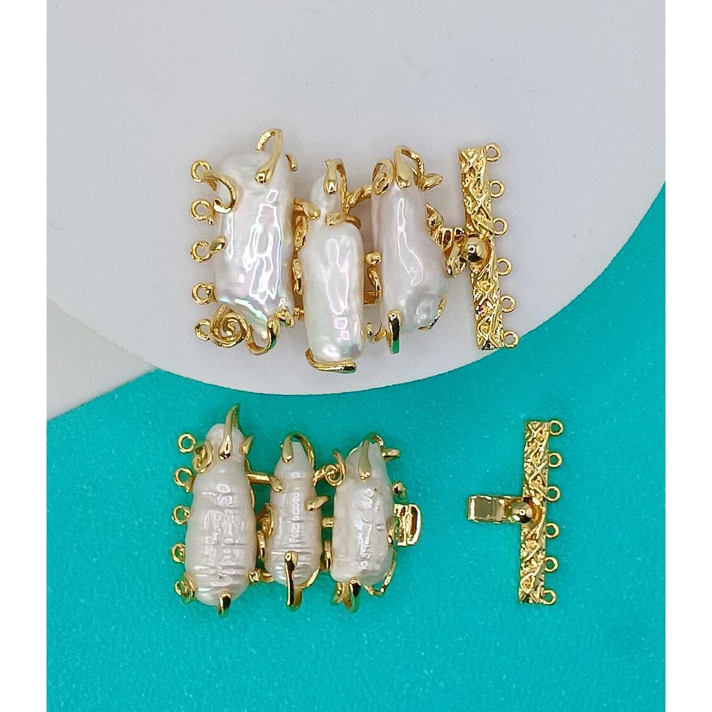 BROCHE Y DIJE CON PERLAS DE MICROCIRCONIA