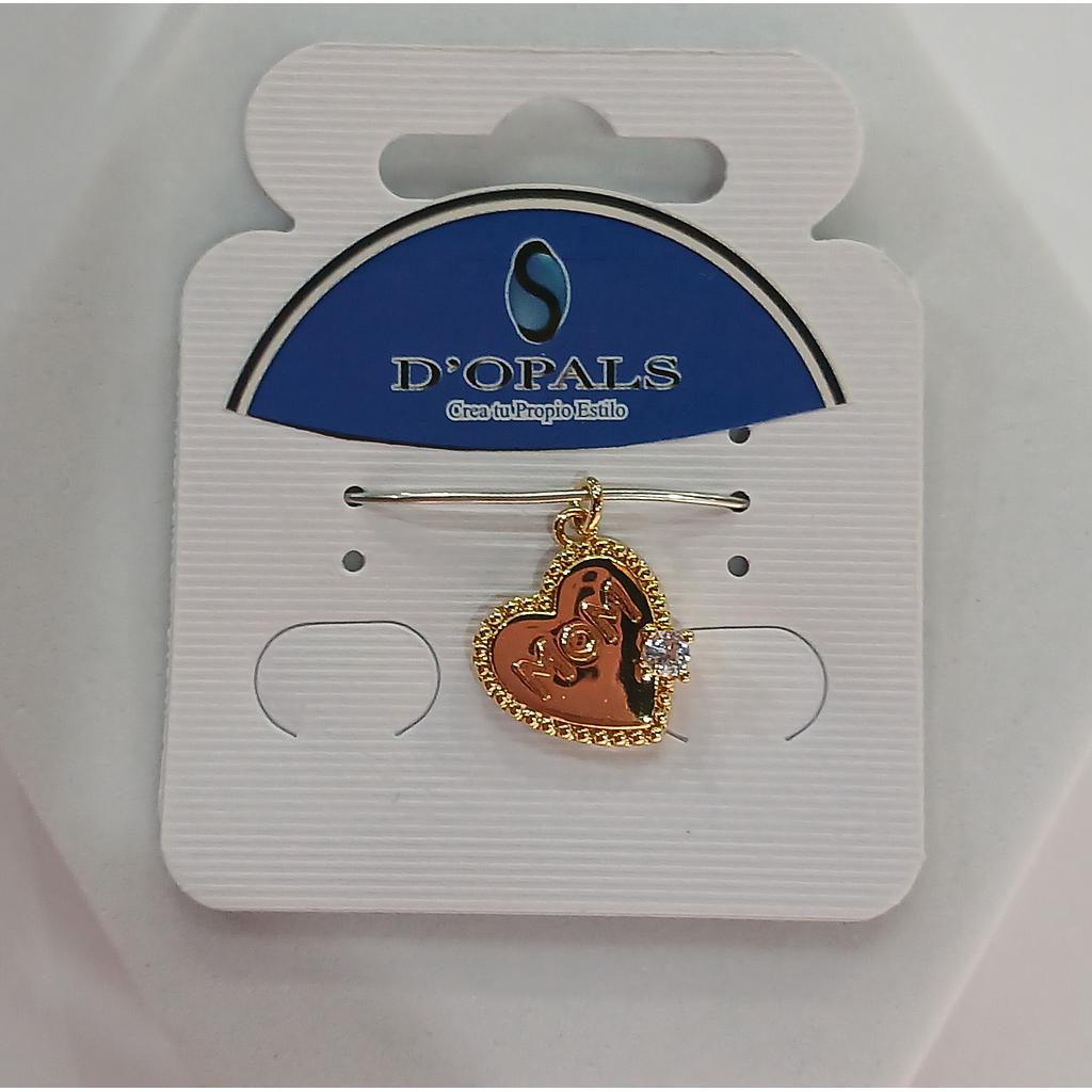 DIJE CORAZON MOM MICROCIRCONIA