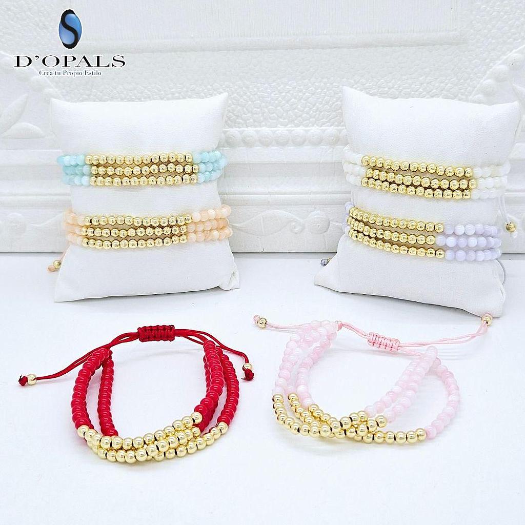 PULSERAS CORREDIZAS DE PIEDRAS