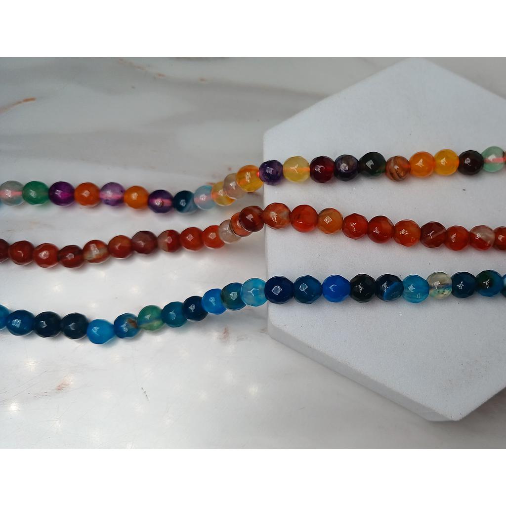 PIEDRAS AGATA FACETEADO 6MM