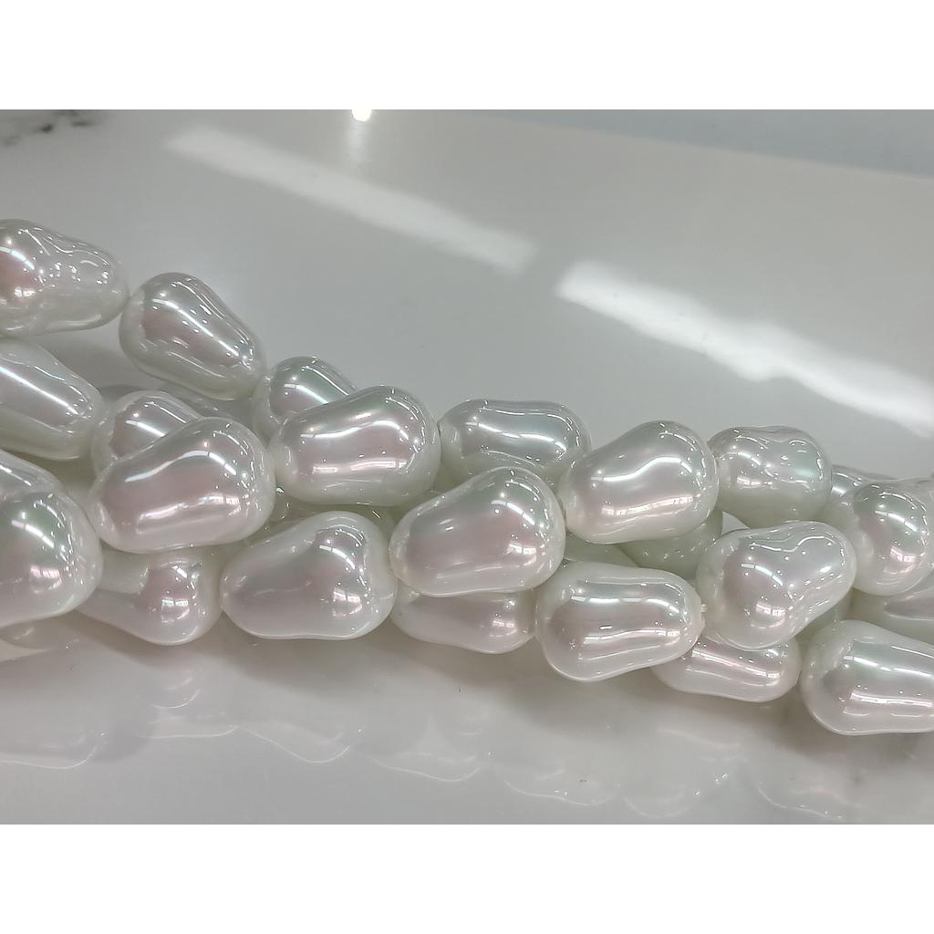 PERLA MARJORICA VIDRIO 14X17MM