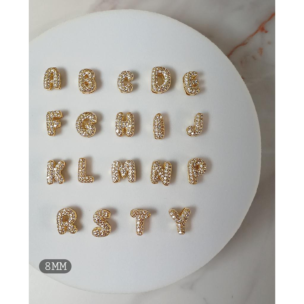 LETRA GLOBO MICROCIRCONIA 8MM