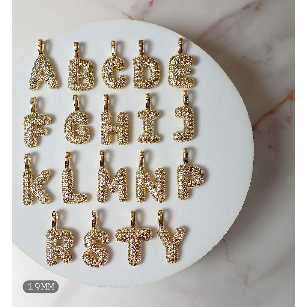 LETRAS GLOBO DE MICROCIRCONIA 19MM