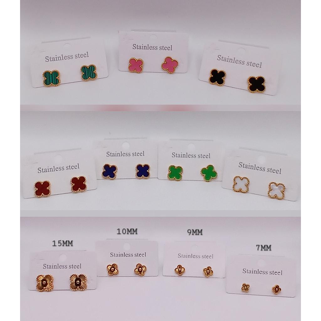 ARETES DE VAN CLEEF ACERO INOXIDABLE