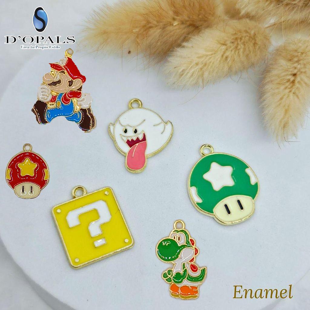 DIJES DE MARIO BROS ENAMEL 6PCS
