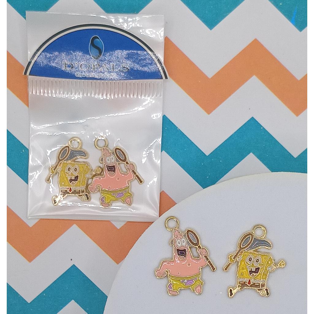 DIJES DE BOB ESPONJA ENAMEL 2PCS