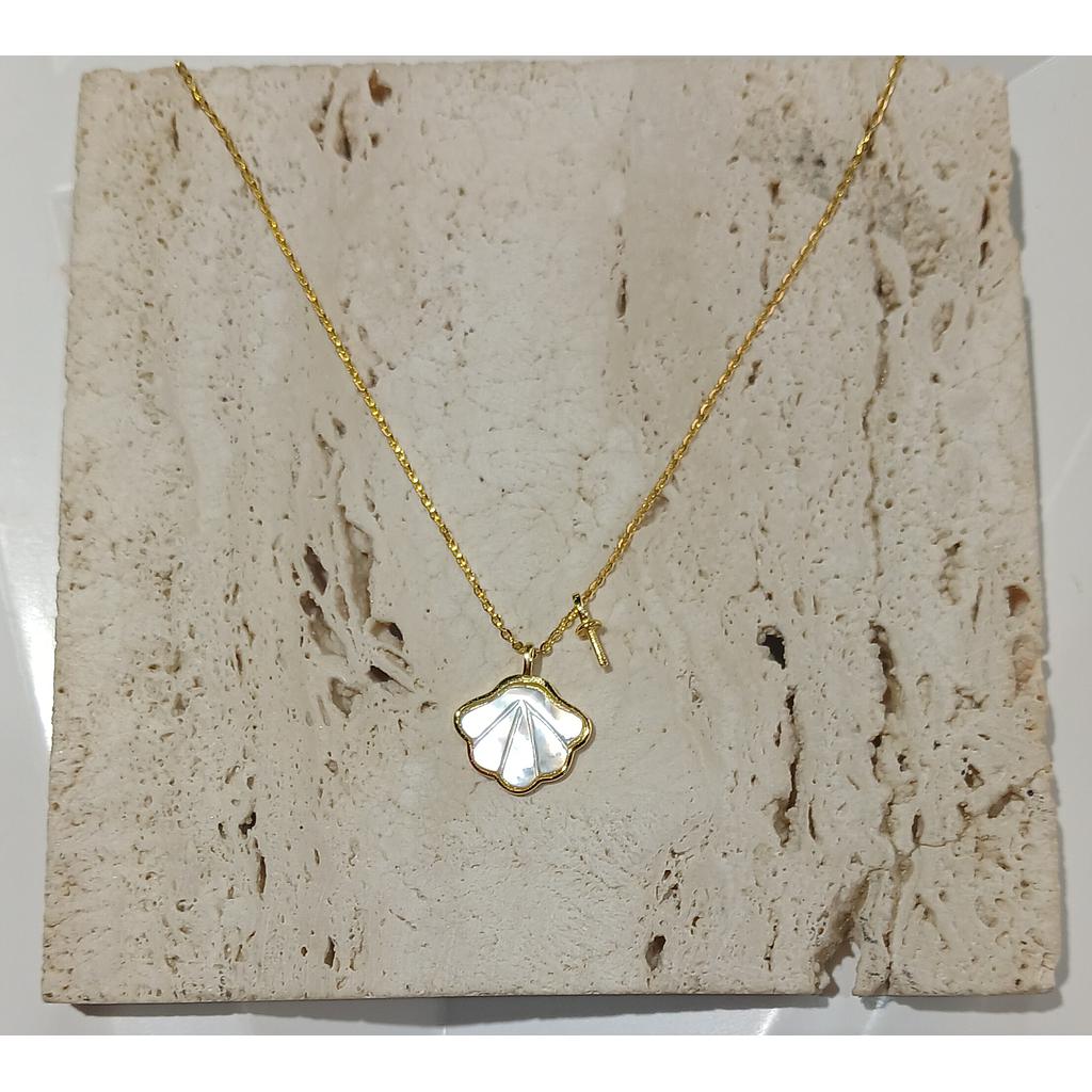 CADENA DE CONCHA DE MAR PLATA 925