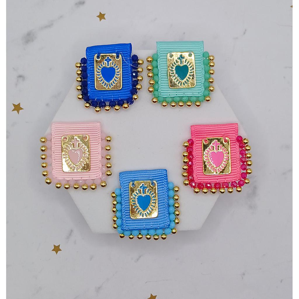 ESCAPULARIOS DE TELA DEL SAGRADO CORAZON DE JESUS