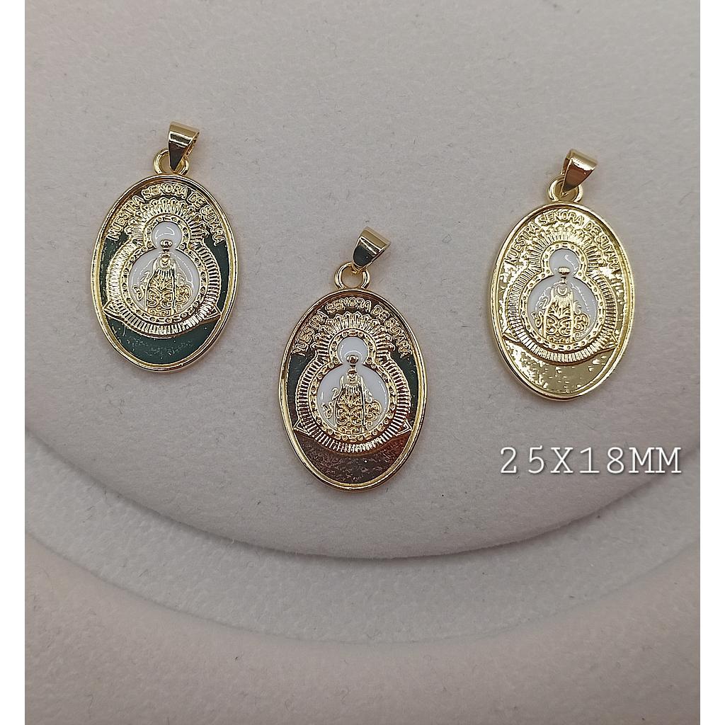 DIJE VIRGEN DE SUYAPA MICROCIRCONIA 25X18MM