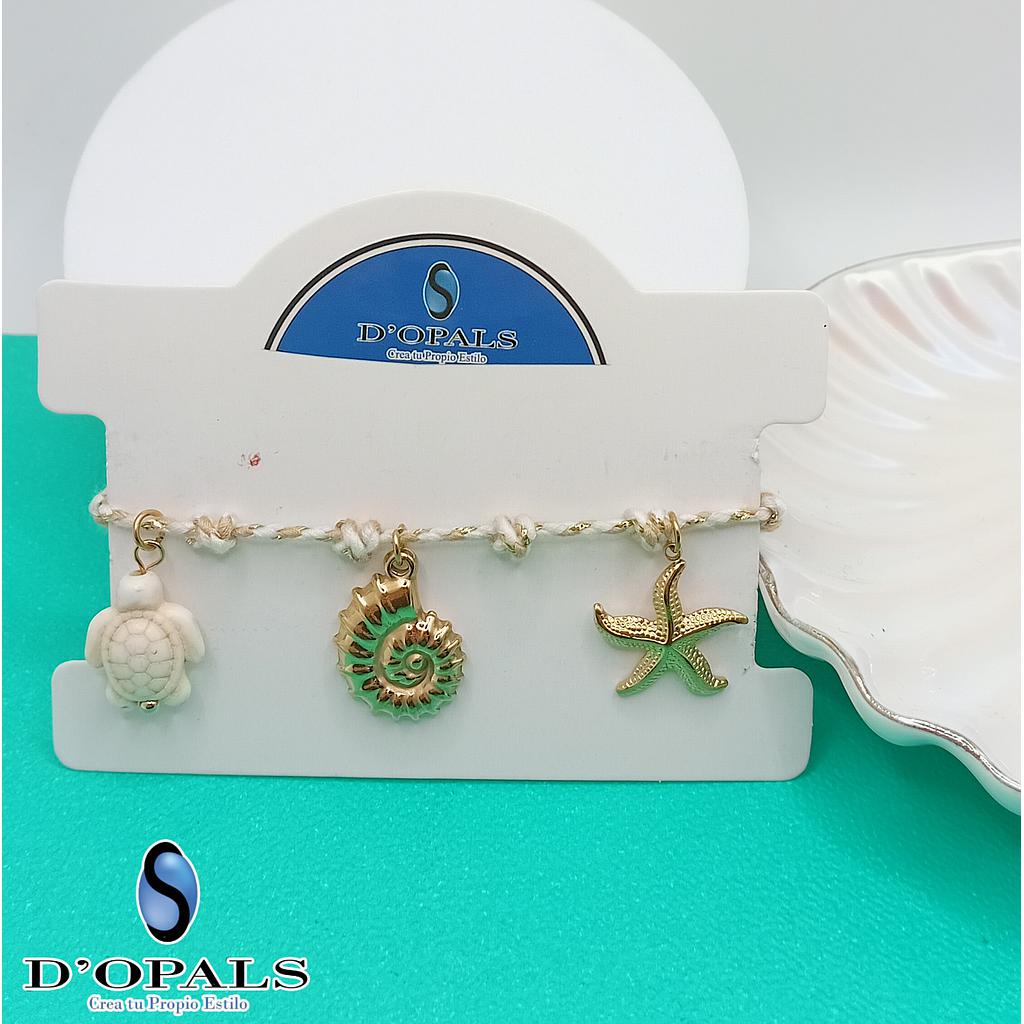 PULSERA TERMINADA DE HILO ACERO INOXIDABLE