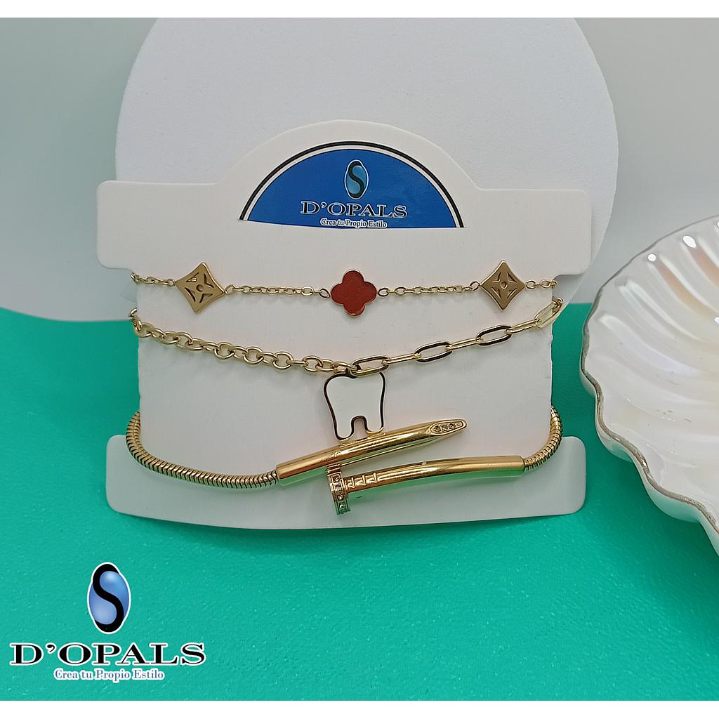 PULSERAS TERMINADAS DE ACERO INOXIDABLE