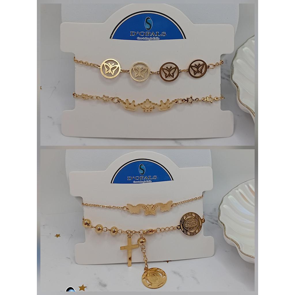 PULSERAS TERMINADAS DE ACERO INOXIDABLE