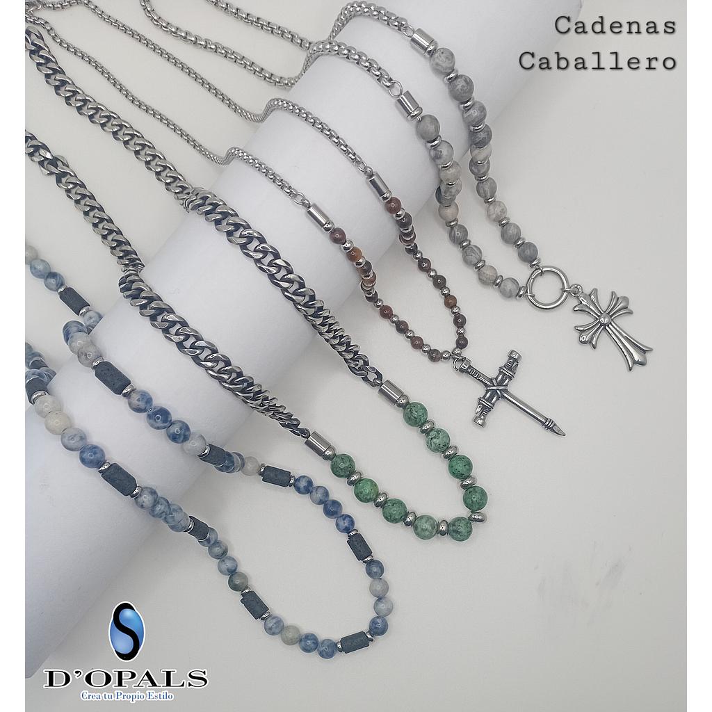 CADENAS TERMINADAS PARA CABALLERO ACERO INOXIDABLE