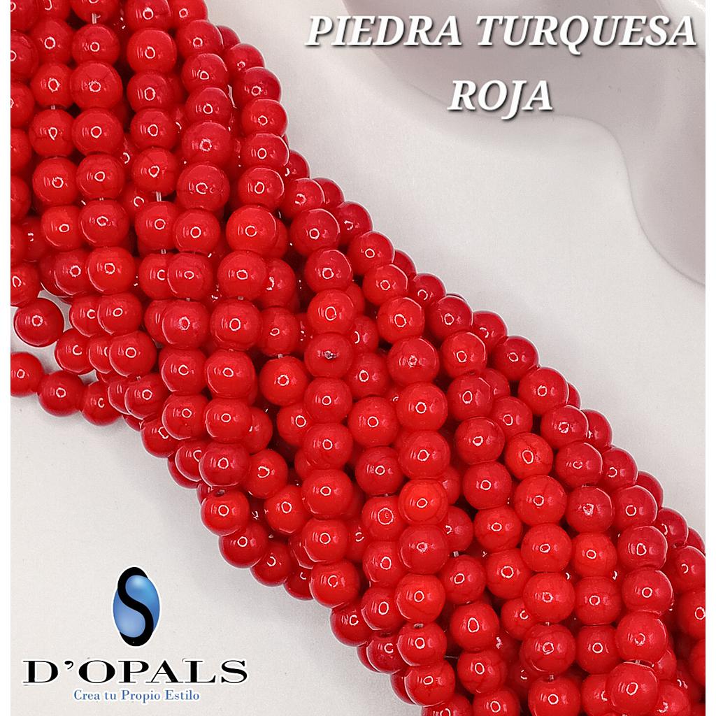 PIEDRA TURQUESA ROJA 14MM