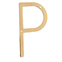 DIJE LETRA P 40MM