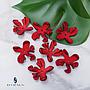 FLORES ACRILICAS ROJAS 4PCS