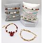 PULSERAS TERMINADAS CON PERLAS Y PIEDRAS